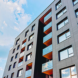 Modern new apartment building architecture
